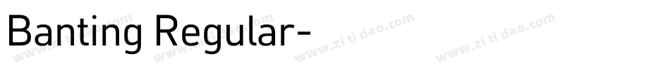 Banting Regular字体转换